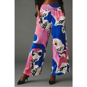 NWT Anthropologie Maeve x Lisa Sander Wide Leg Pull-On Pant Size M